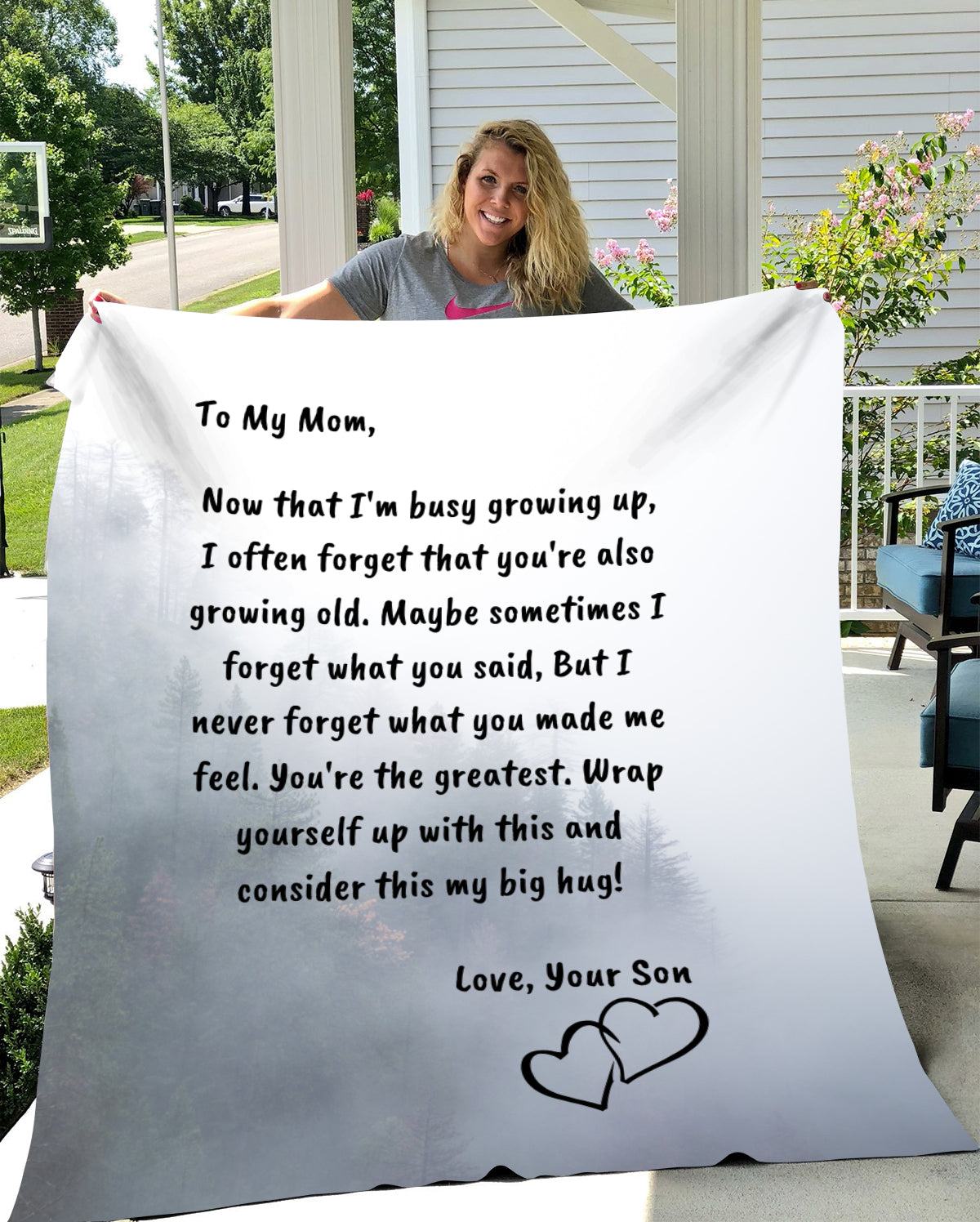Cozy Plush Fleece Blanket - 50x60 | To My Mom | You Are The Greatest | Love Son