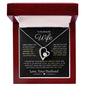 To My Beautiful Wife | Forever Love Necklace | Special Gift | "I Can't Live Without You"