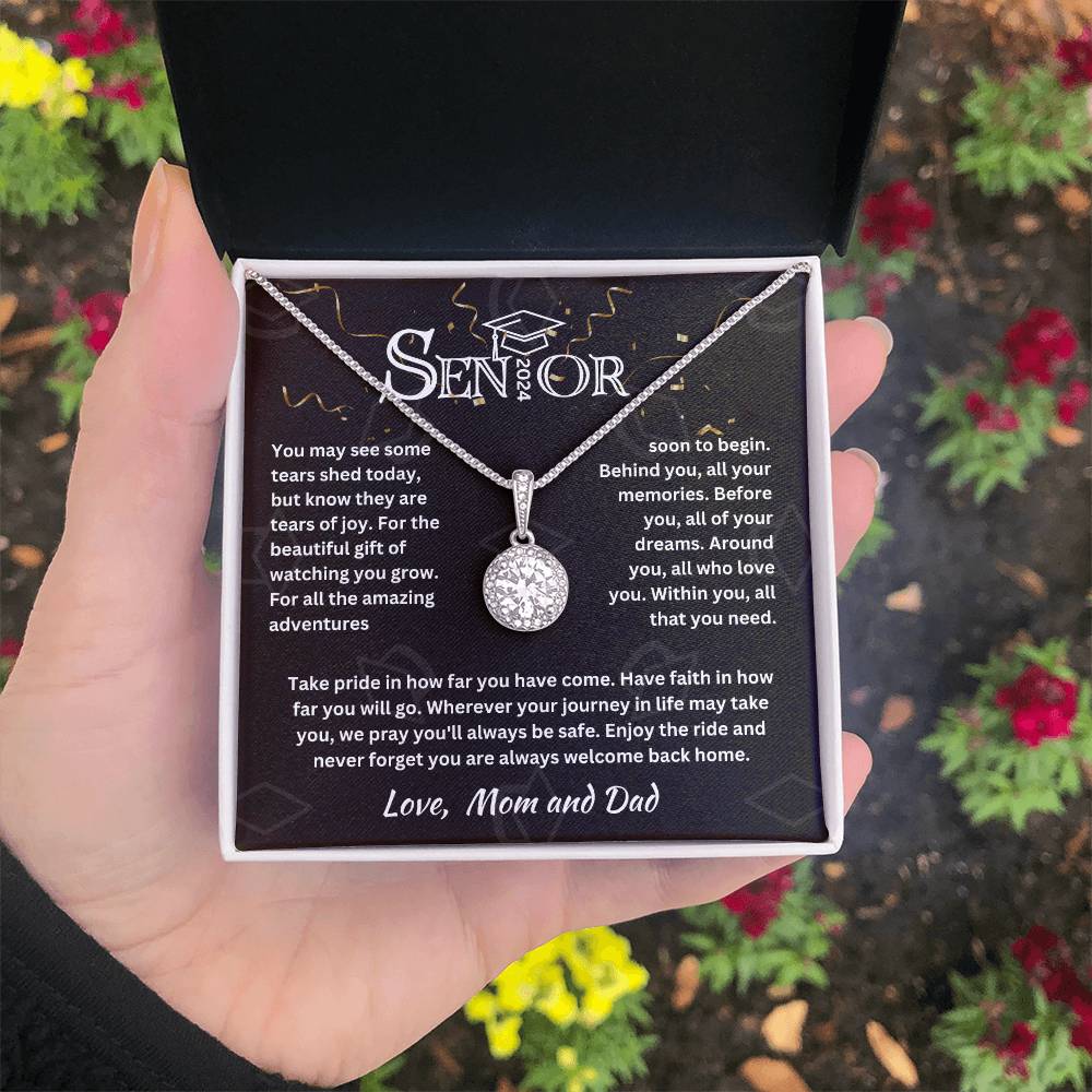 Graduation Gift For My Daughter, Alluring Beauty Necklace | Love, Mom & Dad
