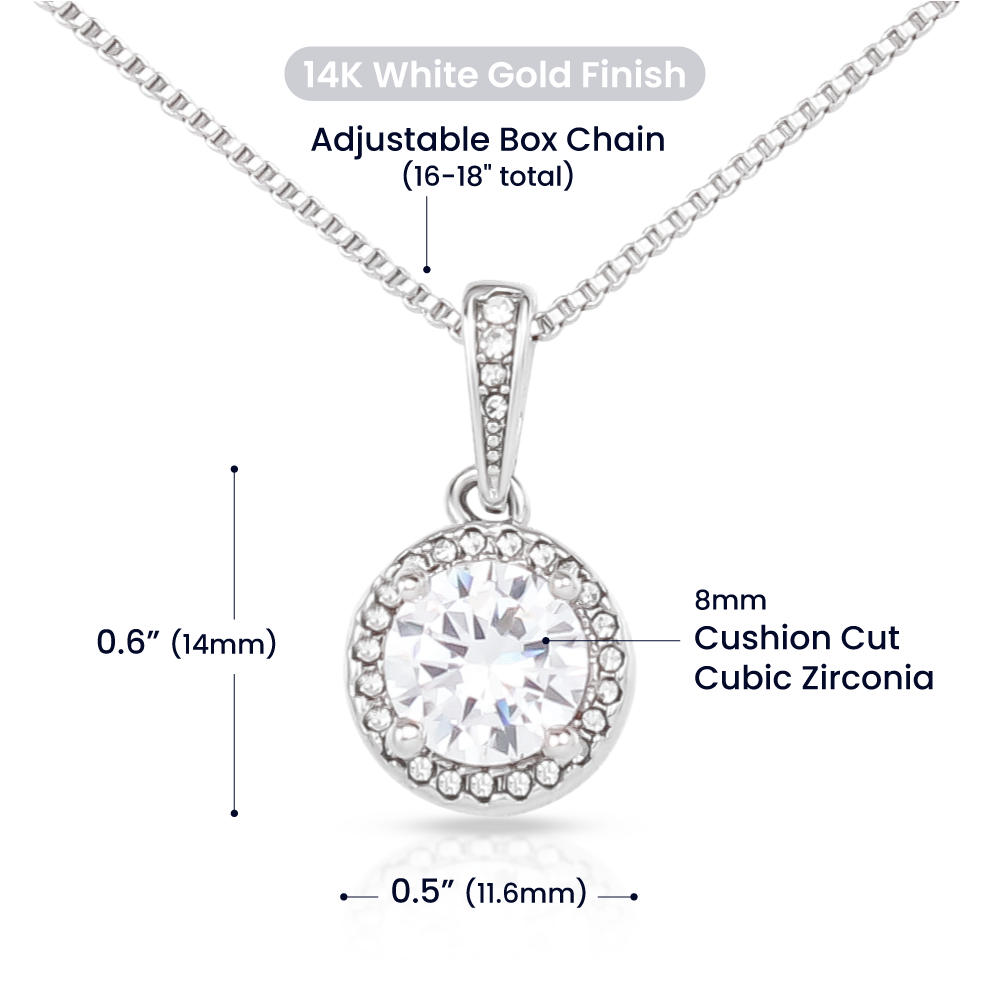 Graduation Gift For My Daughter, Alluring Beauty Necklace | Love, Mom & Dad
