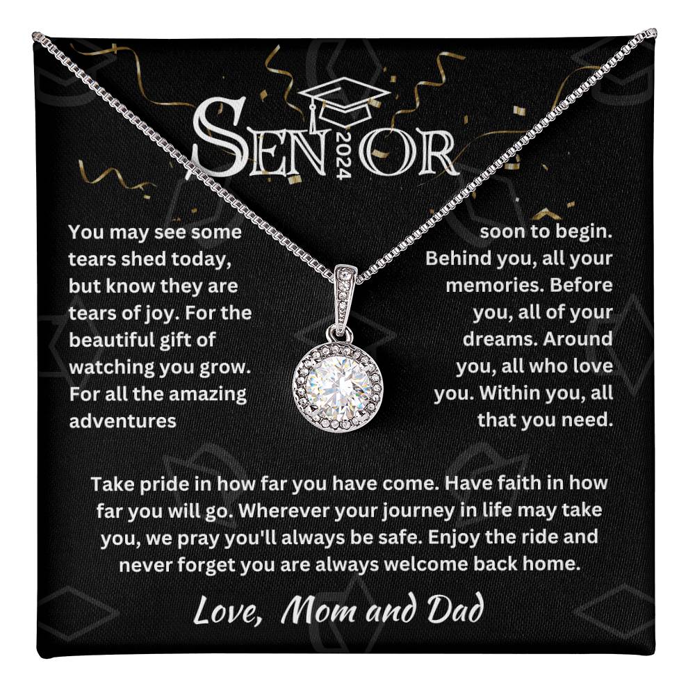 Graduation Gift For My Daughter, Alluring Beauty Necklace | Love, Mom & Dad