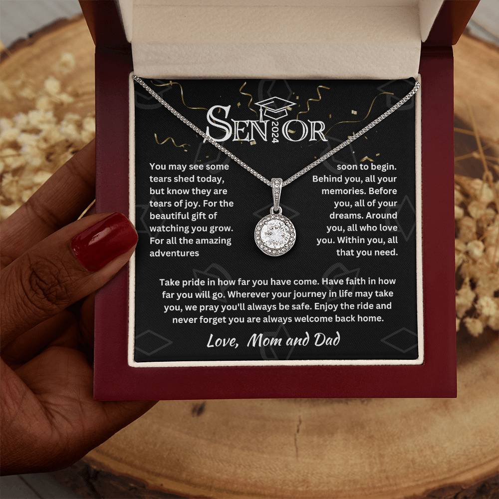 Graduation Gift For My Daughter, Alluring Beauty Necklace | Love, Mom & Dad