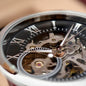 Happy Father's Day | Black Leather Band Openwork Watch | The Greatest Gift of Time