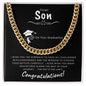 Gift For My Son | Cuban Link Chain | Graduation Gift | Congratulations!