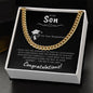 Gift For My Son | Cuban Link Chain | Graduation Gift | Congratulations!