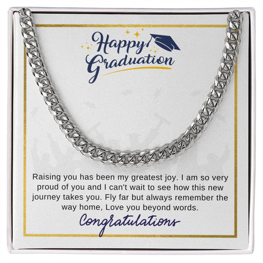 Gift For My Son | Cuban Link Chain | Graduation Gift | Congratulations!