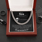 Gift For My Son | Cuban Link Chain | Graduation Gift | Congratulations!