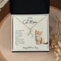 To My Cat Mom | Alluring Beauty Necklace | Thank You For Everything | Mother's Day | Special Occasion