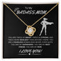 GIft For My BADASS Mom | Love Knot Necklace | Super Mom & Friend | Love Forever