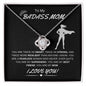 GIft For My BADASS Mom | Love Knot Necklace | Super Mom & Friend | Love Forever