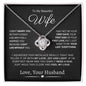 Gift For My Beautiful Wife | Love Knot Necklace | Can't Live Without You | Spouse | Love, Your Husband