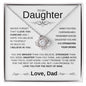 Gift For My Daughter | Love Knot Necklace | I Believe In You | Love, Dad