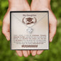 Gift For My Lovely Daughter on Graduation Day | Love Knot Necklace | Congrats! | Love, Mom & Dad