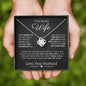 Gift For My Beautiful Wife | Love Knot Necklace | Can't Live Without You | Spouse | Love, Your Husband