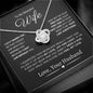 Gift For My Beautiful Wife | Love Knot Necklace | Can't Live Without You | Spouse | Love, Your Husband