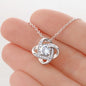 Gift For Our Daughter| Love Knot Necklace | You Will Always Be My Little Girl