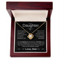 To My Daughter Love Knot Necklace