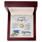 Gift For My Daughter | Love Knot Necklace | Proud Of You Daughter | Love, Mom & Dad