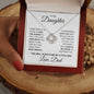 Gift For Our Daughter| Love Knot Necklace | You Will Always Be My Little Girl
