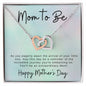 To Mom to Be | Interlocking Hearts Necklace | Forever Connected | I Love You Always