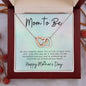 To Mom to Be | Interlocking Hearts Necklace | Forever Connected | I Love You Always