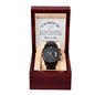 Gift For The Greatest Dad | Black Chronograph Watch | Father's Day Watch