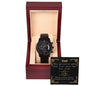 Gift For Father's Day | Black Chronograph Watch | Gift for Dad | Greatest Gift You Gave Is Time