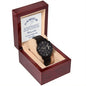 Gift For The Greatest Dad | Black Chronograph Watch | Father's Day Watch