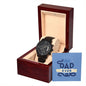 Gift For The Best Dad Ever | Black Chronograph Watch | Father's Day Gift, Dad, Brother, Uncle