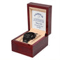 Gift For The Greatest Dad | Black Chronograph Watch | Father's Day Watch