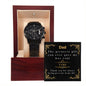 Gift For Father's Day | Black Chronograph Watch | Gift for Dad | Greatest Gift You Gave Is Time