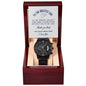 Gift For The Greatest Dad | Black Chronograph Watch | Father's Day Watch