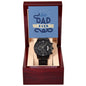 Gift For The Best Dad Ever | Black Chronograph Watch | Father's Day Gift, Dad, Brother, Uncle