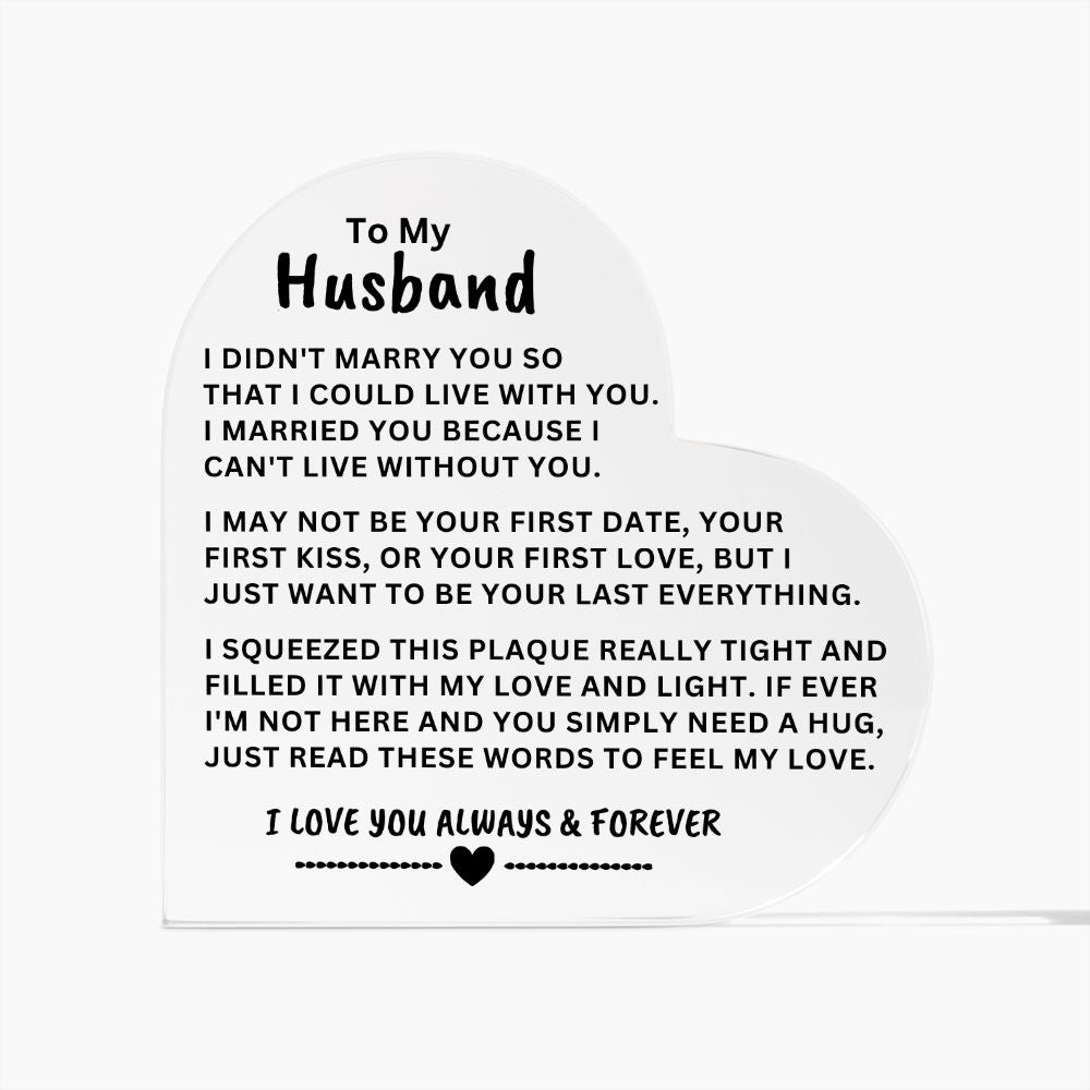 Gift For Husband | "Can't Live Without You" | Perfect Gift For Loved Ones