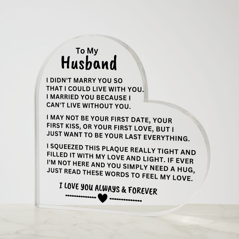 Gift For Husband | "Can't Live Without You" | Perfect Gift For Loved Ones