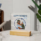 The Perfect Gift For Dad | Square Acrylic Plaque | Happy Father's Day!