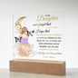 For My Daugther | Square Acrylic Plaque | Never Forget That I Love You