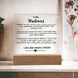 The Perfect Gift for Husband "Can't Live Without You" Acrylic Plaque