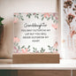 Gift For Granddaughter "Never Outgrow My Heart" | Acrylic Plaque: An Unforgettable Keepsake