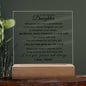 Gift For Daughter From Mom "You Will Always Be..." A Memorable and Exclusive Keepsake