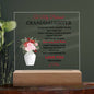 To My Beloved Granddaughter | Square Acrylic Plaque