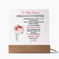To My Beloved Granddaughter | Square Acrylic Plaque