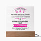 To the #1 Dog Mom | Square Acrylic Plaque | Happy Dog