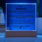 The Perfect Gift for Husband "Can't Live Without You" Acrylic Plaque
