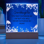 Gift For Granddaughter "Never Outgrow My Heart" | Acrylic Plaque: An Unforgettable Keepsake
