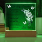 Gift For Daughter "Never Forget That I Love You" Love Mom, Acrylic Plaque: An Unforgettable Keepsake