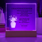 To My Beloved Granddaughter | Square Acrylic Plaque