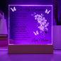 Gift For Daughter "Never Forget That I Love You" Love Mom, Acrylic Plaque: An Unforgettable Keepsake