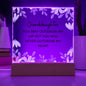 Gift For Granddaughter "Never Outgrow My Heart" | Acrylic Plaque: An Unforgettable Keepsake