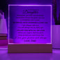 Gift For Daughter From Dad "You Will Always Be..." A Memorable and Exclusive Keepsake